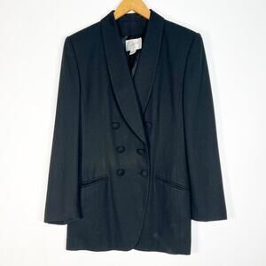 Jacqueline Ferrar Vintage 90's Black Tuxedo Blazer Jacket